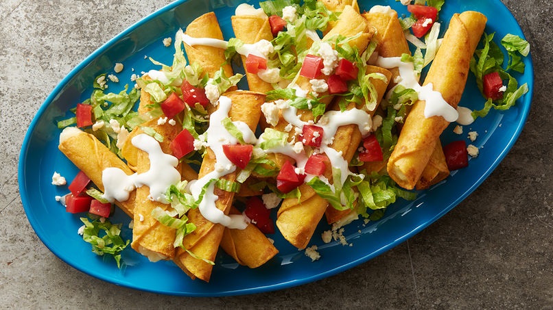 potato and cheese flautas
